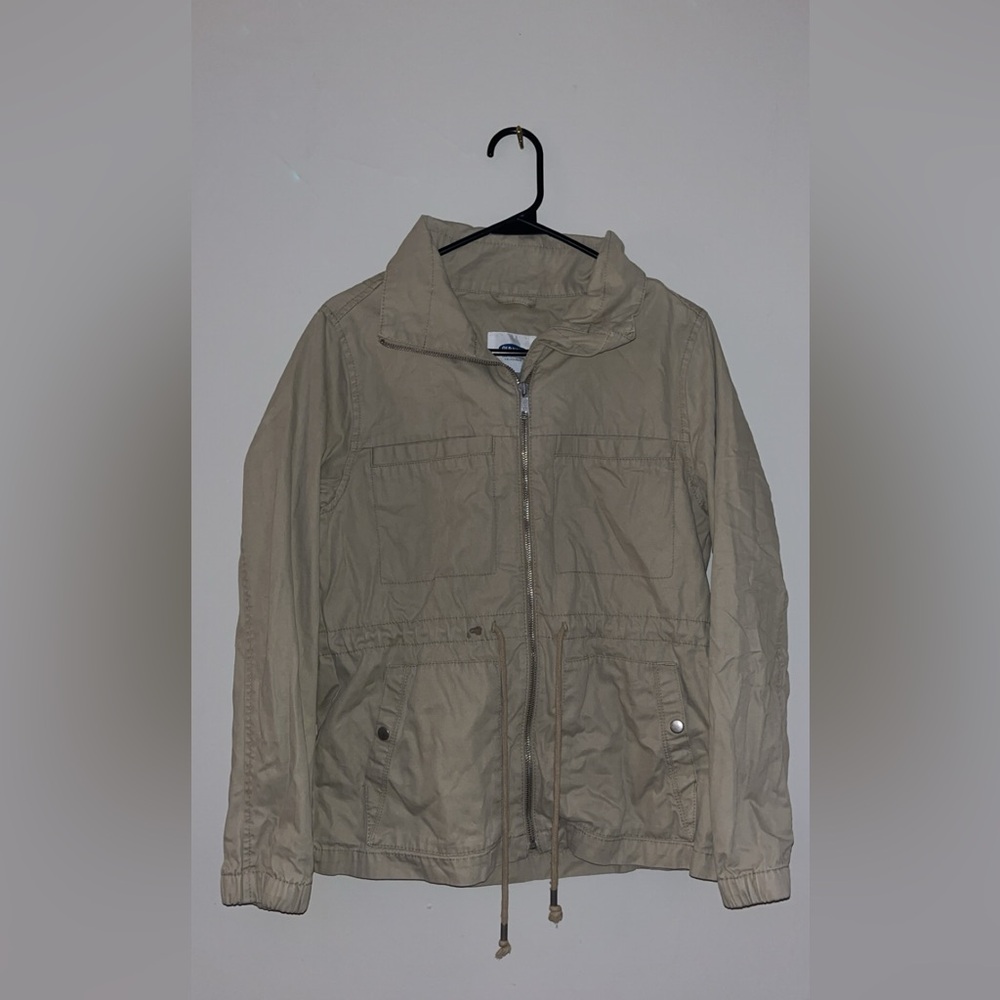Old Navy tan utility jacket
